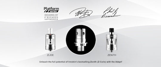 Innokin Adept Zlide Box Mod Kit 2ml με Ενσωματωμένη Μπαταρία 3000mAh Black
