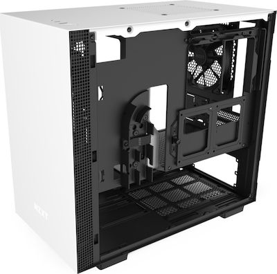 NZXT H210 Gaming Mini Tower Κουτί Υπολογιστή με Πλαϊνό Παράθυρο Λευκό