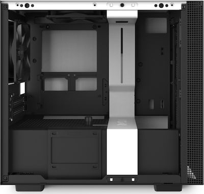 NZXT H210 Gaming Mini Tower Κουτί Υπολογιστή με Πλαϊνό Παράθυρο Λευκό