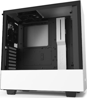 NZXT H510i Gaming Midi Tower Κουτί Υπολογιστή με Πλαϊνό Παράθυρο και RGB Φωτισμό Λευκό