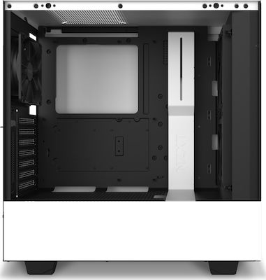 NZXT H510 Elite Gaming Midi Tower Κουτί Υπολογιστή με Πλαϊνό Παράθυρο και RGB Φωτισμό Λευκό