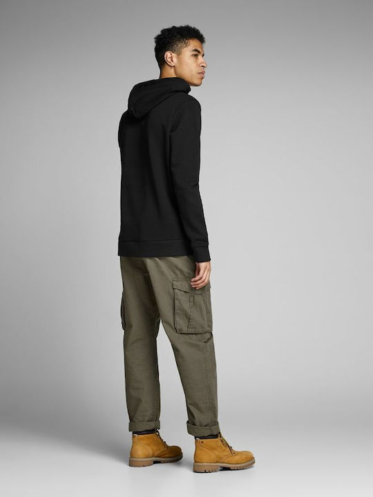 Sweatshirt with Hood Black/White letters