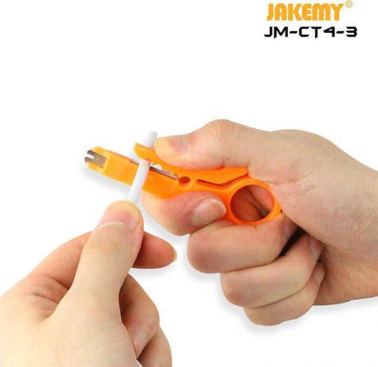 Jakemy Ethernet Internet Cable Crimping Plier RJ12, RJ11, RJ45, RJ10, RJ22 with Cable Cutter (Length 180mm)