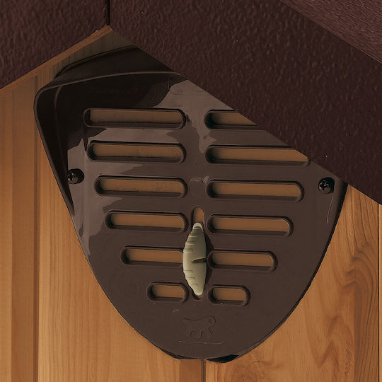Ferplast Domus Hundehaus Hölzernes Außenbereich Braun 61x74.5x55cm