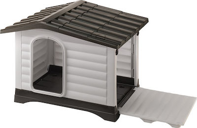 Ferplast Dogvilla Hundehaus Kunststoff Außenbereich Braun 111x84x79cm 87257099