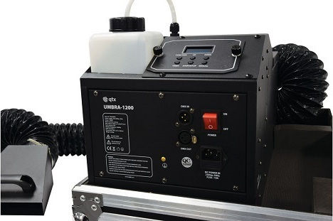 QTX Sound Umbra-1200 Nebelmaschine 1200W mit Verkabelt / Drahtlos Fernbedienung