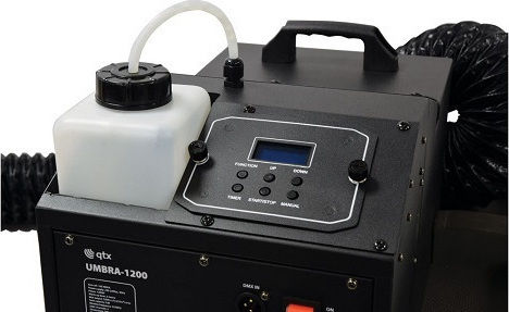 QTX Sound Umbra-1200 Nebelmaschine 1200W mit Verkabelt / Drahtlos Fernbedienung