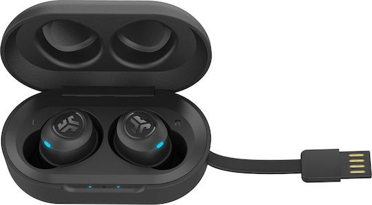 Jlab JBuds Air Bluetooth Handsfree Earphones with Sweat Resistance and Charging Case Black