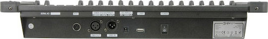 QTX Sound DM-X16 DMX Controller Lichtkonsole mit 192 Steuerkanälen 154.093UK