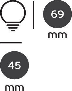 VK Lighting LED Bulb 1.3W for Socket E27 Red 120lm