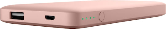 Belkin Pocket Power Bank 5000mAh με Θύρα USB-A Ροζ Χρυσό