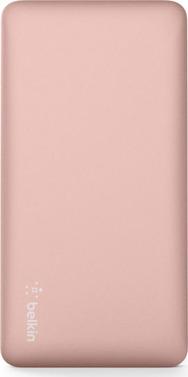 Belkin Pocket Power Bank 5000mAh με Θύρα USB-A Ροζ Χρυσό