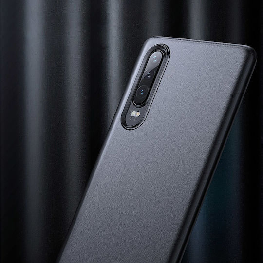 Baseus Калъф За Мобилен Телефон Wing Задна Корица Силикон Черен Huawei P30
