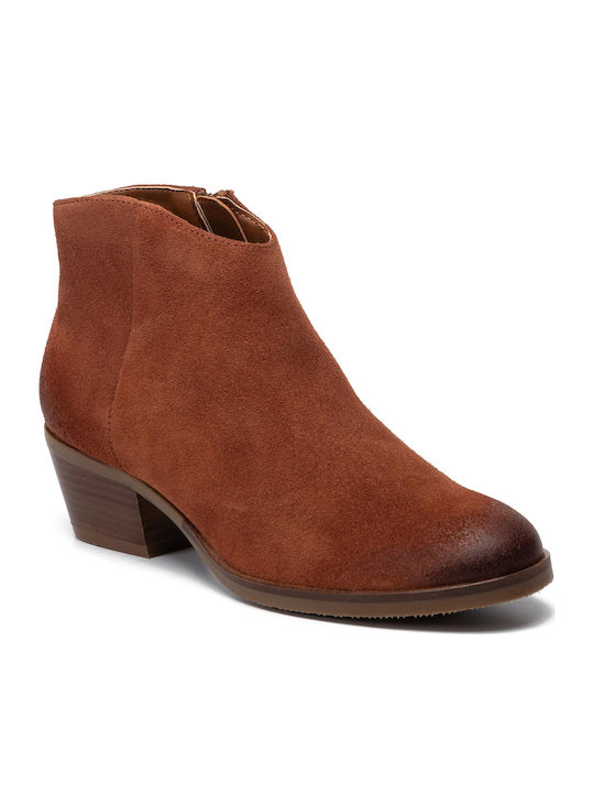 Clarks Mila Myth Leather Women's Ankle Boots Tabac Brown