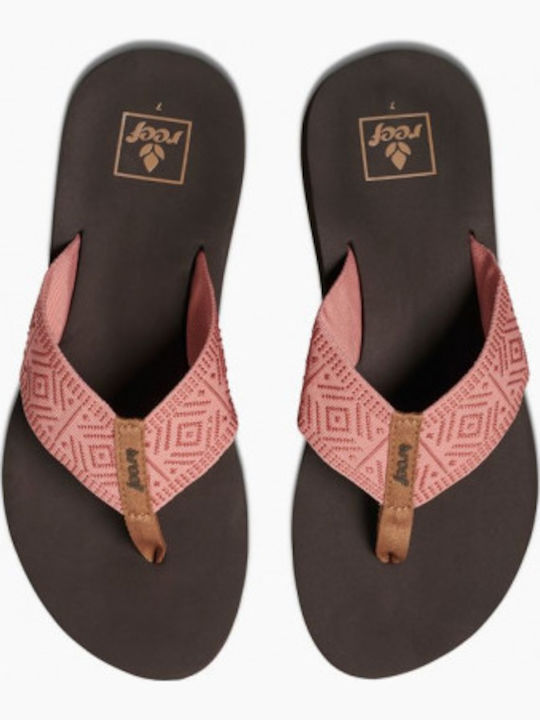 Spring Woven Frauen Flip Flops in Rosa Farbe