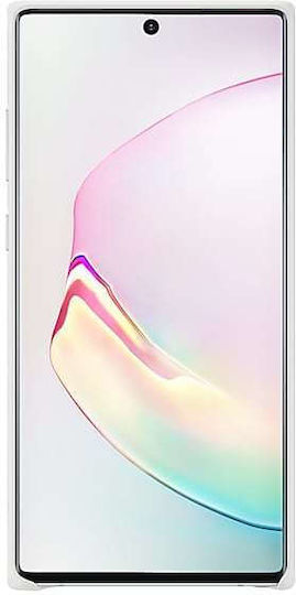 Samsung Leather Cover Umschlag Rückseite Leder Weiß (Galaxy Note 10+)