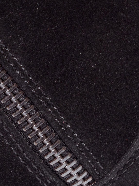 Courtney Zip Suede Γυναικεία Μποτάκια Αστραγάλου Μαύρα