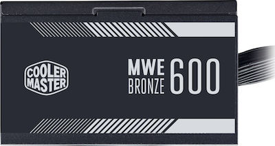 CoolerMaster MWE 600 Bronze Ver.2.0 600W Τροφοδοτικό Υπολογιστή Full Wired 80 Plus Bronze