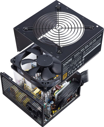 CoolerMaster MWE 500 rev. 2.0 500W White Computer Power Supply Full Wired 80 Plus Standard