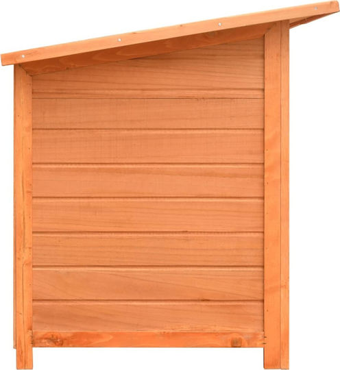 vidaXL Dog House Wooden Outdoor Brown 120x77x86cm