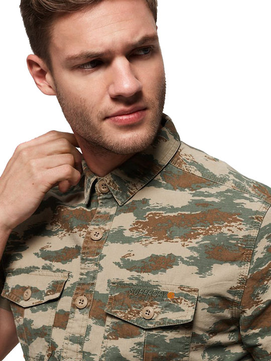 Rookie Parachute Lite Cu mânecă scurtă Cămașă Camo Kaki