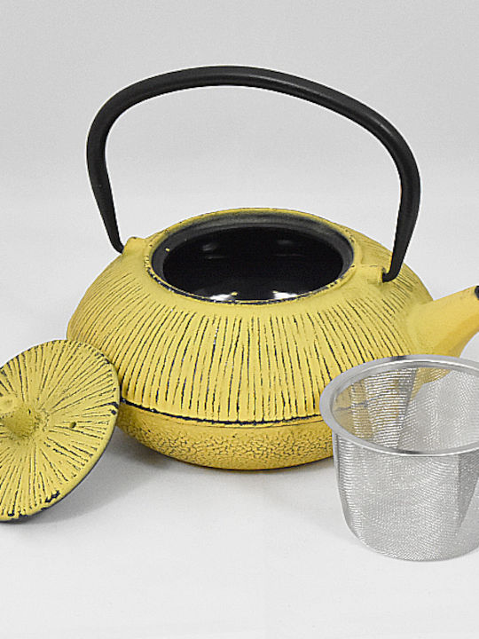 Τσαγιέρα με Φίλτρο Μαντεμένια Yellow 800ml