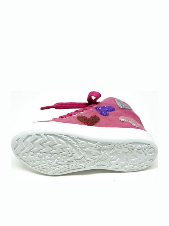 191945 Kids Sneakers High Fuchsia