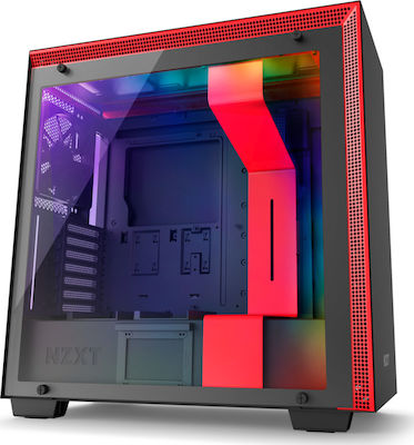 NZXT H700i Gaming Midi-Turm Computergehäuse Rot