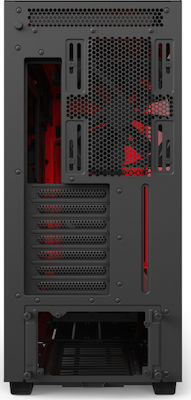 NZXT H700i Gaming Midi-Turm Computergehäuse Rot