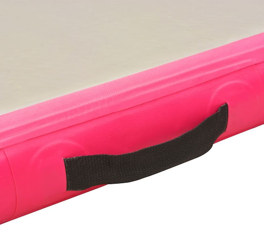 vidaXL AirTrack Saltea Echipamente Fitness Roz (600x100x10cm)