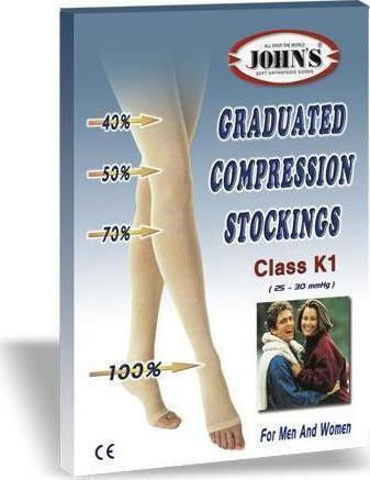 Johns Graduated Compression Calf High Socks Compression Class 1 Lama