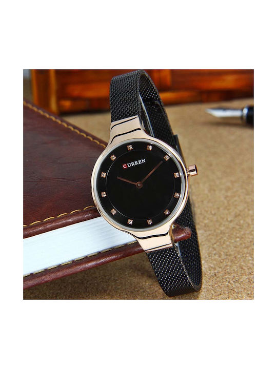 Curren Watch with Black Metal Bracelet 4234