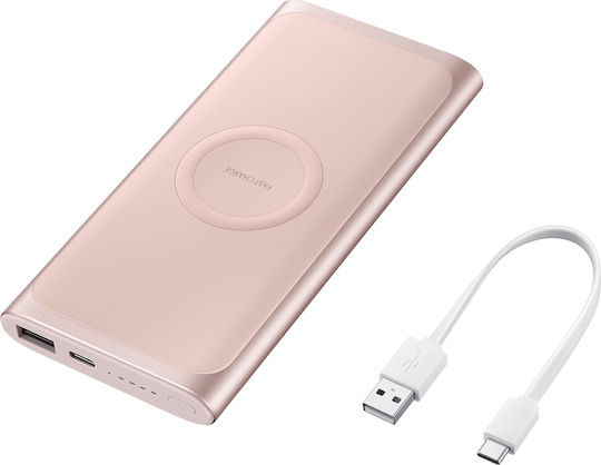 Samsung EB-U1200 Power Bank 10000mAh 15W με Θύρα USB-A Quick Charge 2.0 Ροζ