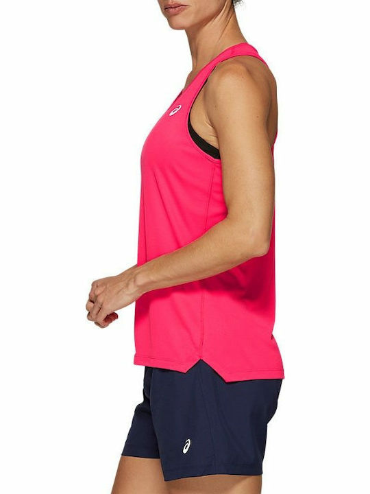 ASICS Silver Women's Athletic Blouse Sleeveless Pink