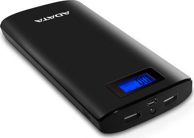 Adata P20000D Power Bank 20000mAh with 2 USB-A Ports Black