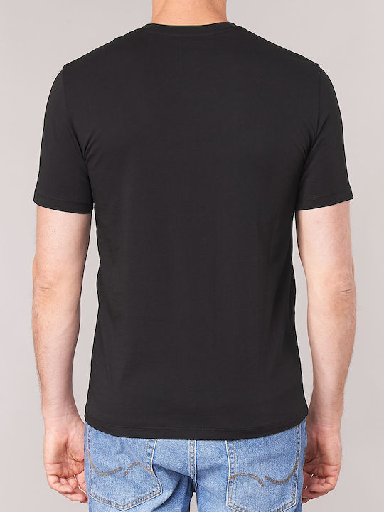 Armani Exchange T-shirt Bărbătesc cu Mânecă Scurtă Negru