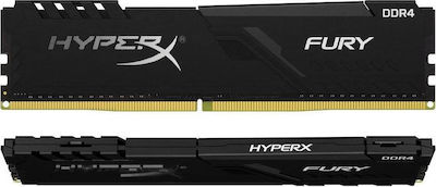 HyperX Fury 8GB DDR4 RAM με 2 Modules (2x4GB) και Ταχύτητα 3200 για Desktop