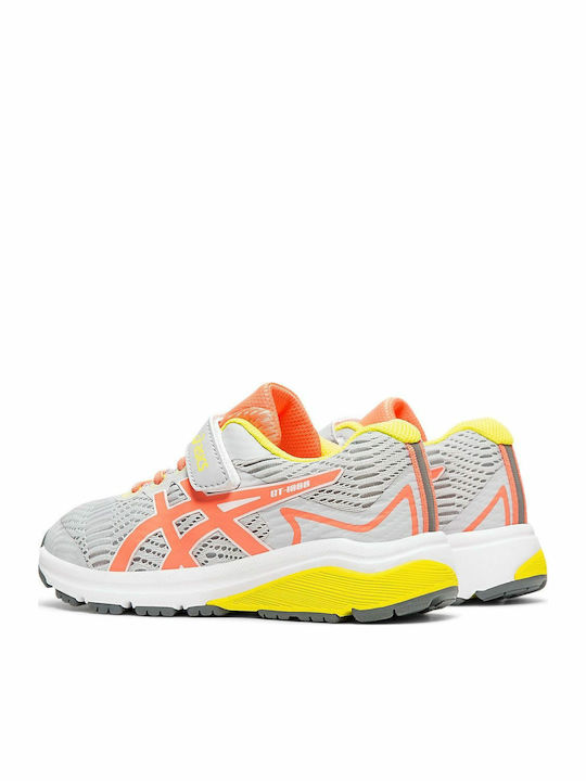GT-1000 8 PS Αθλητικά Παιδικά Παπούτσια Running με Σκρατς Γκρι