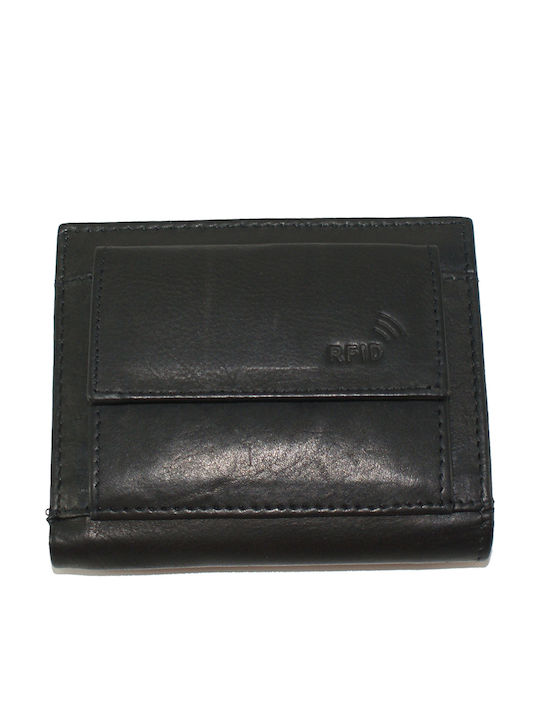 Leather Men's Wallet Classic with RFID Black