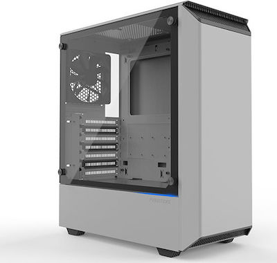 Phanteks Eclipse P300 Tempered Glass Midi Tower Κουτί Υπολογιστή με Πλαϊνό Παράθυρο Λευκό