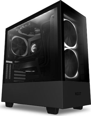 NZXT H510 Elite Gaming Midi Tower Κουτί Υπολογιστή με Πλαϊνό Παράθυρο και RGB Φωτισμό Μαύρο
