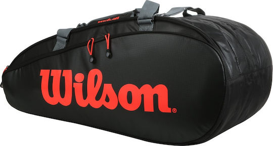 Wilson Tour 3 Comp Clash Τσάντα Ώμου / Χειρός Τένις 12 Ρακετών Μαύρη