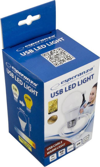Esperanza Portable LED Bulb 5W in White Color ELL170