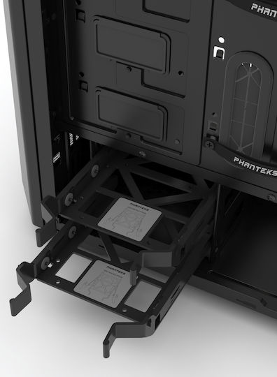 Phanteks Eclipse P400 Tempered Glass Gaming Midi Tower Κουτί Υπολογιστή με Πλαϊνό Παράθυρο και RGB Φωτισμό Μαύρο