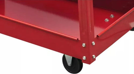 vidaXL Cu roți Metal Căruță 3 Locuri L84xA41xÎ78cm 2τμχ