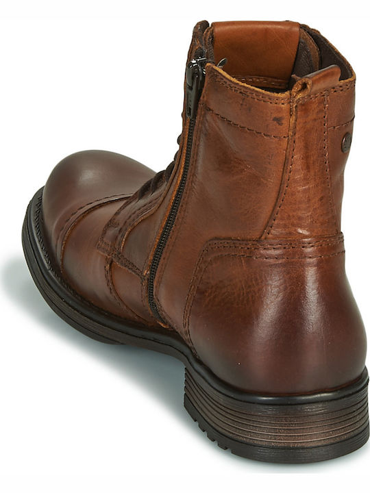 Leather Boots Cognac