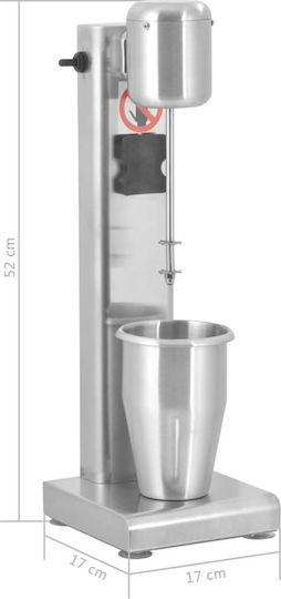 vidaXL Kaffeefrother Tischplatte 80W mit 2 Geschwindigkeiten Inox