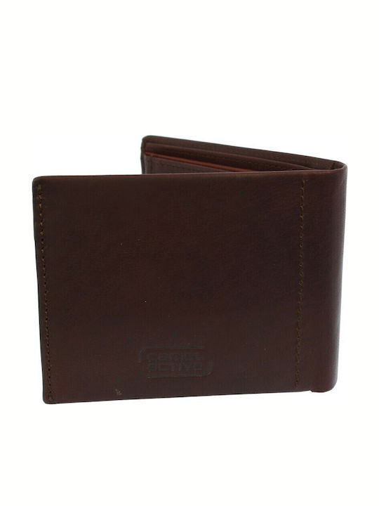 Calgary Leather Men's Wallet Classic with RFID Brown