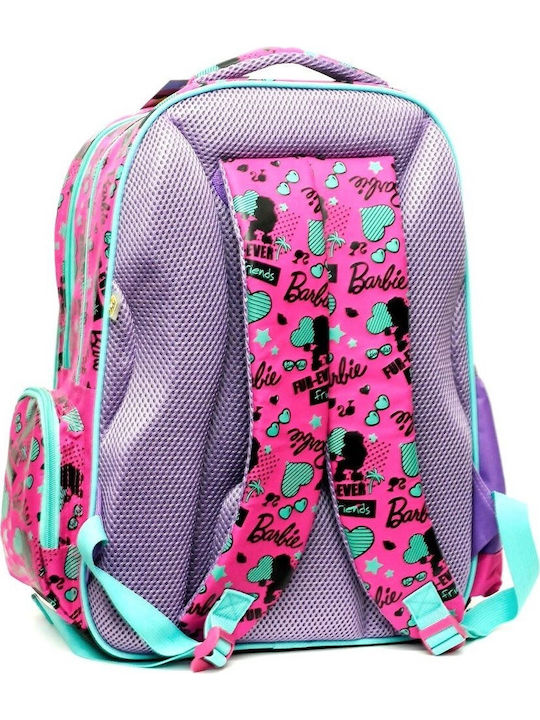 Barbie Pets School Bag Backpack Elementary, Elementary in Pink color 19lt