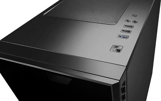 Deepcool Matrexx 50 Геймърско бюро Midi Tower Компютърна кутия със страничен прозорец Черен